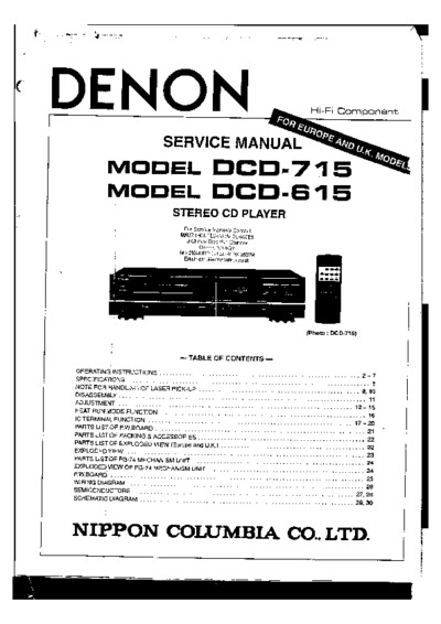 DENON DCD-715