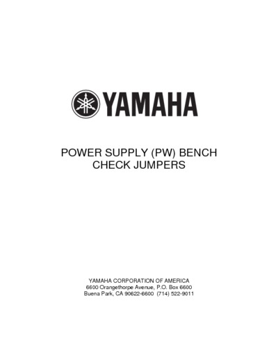 YAMAHA PW-POWER-SUPPLY