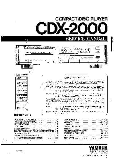 YAMAHA CDX-2000