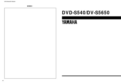 YAMAHA DVD-S540