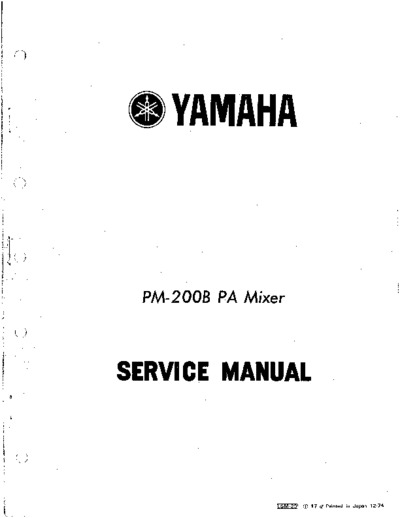 YAMAHA PM200-BPA