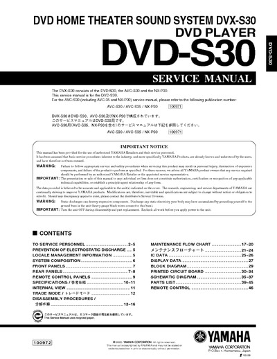 YAMAHA DVD-S30