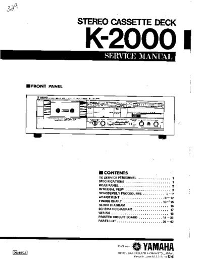 YAMAHA K-2000