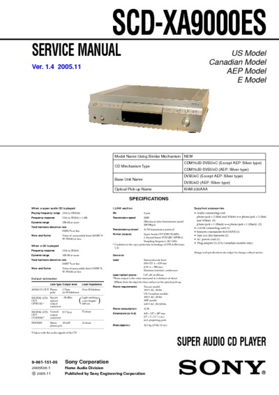 SONY SCD-XA9000ES