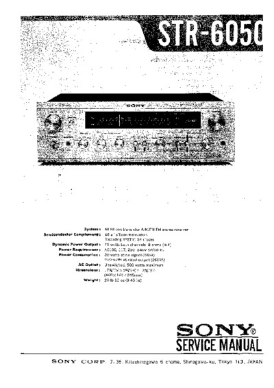 SONY STR-6050