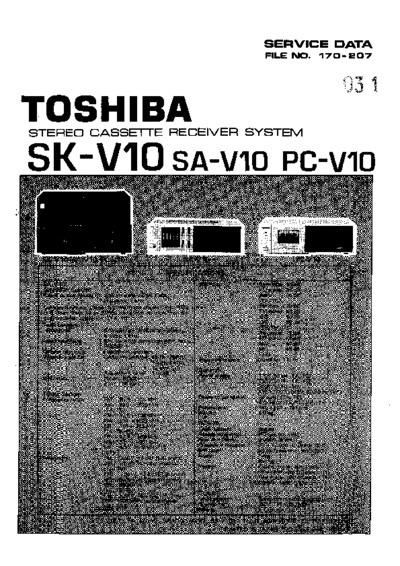 TOSHIBA SA-V10