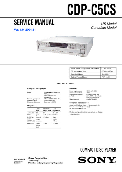 SONY CDP-C5CS