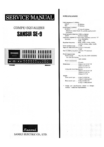 SANSUI SE-9