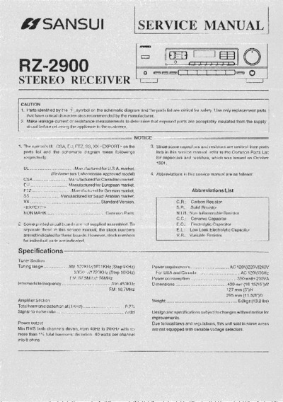 SANSUI RZ-2900