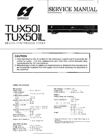 SANSUI TU-X501