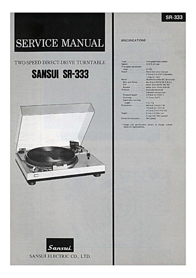 SANSUI SR-333