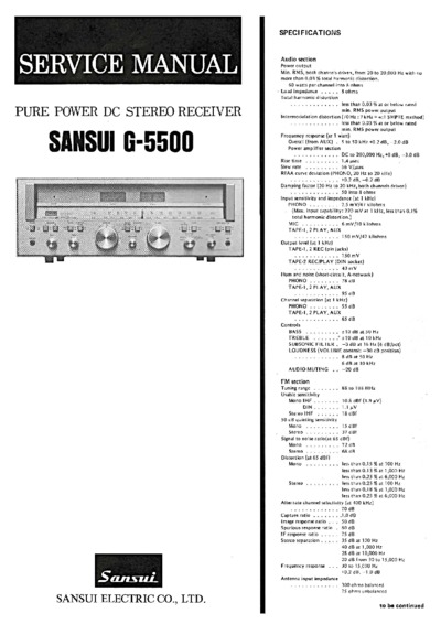 SANSUI G-5500
