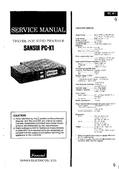 SANSUI PC-X1