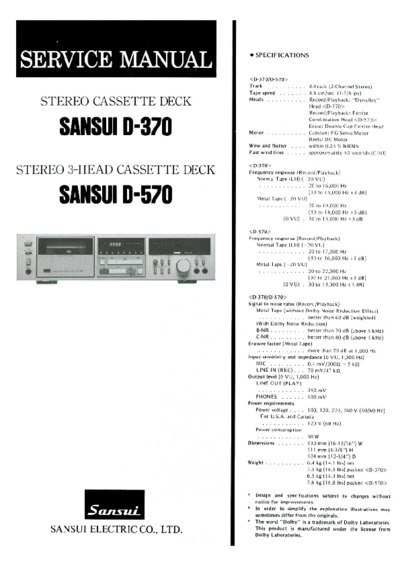 SANSUI D-370