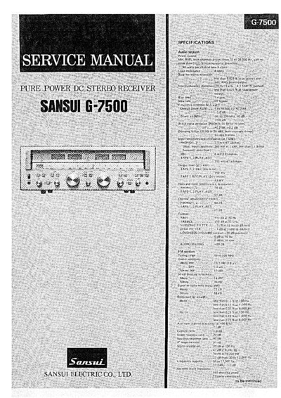 SANSUI G-7500