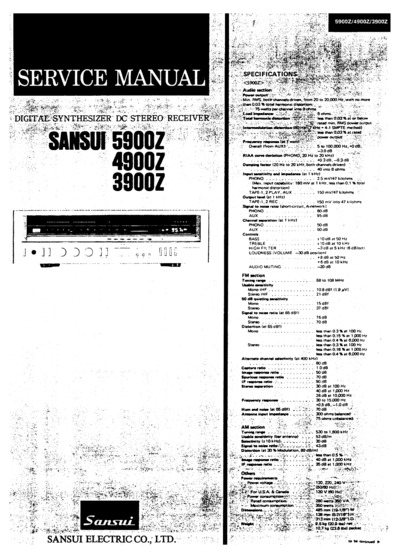 SANSUI 3900-Z