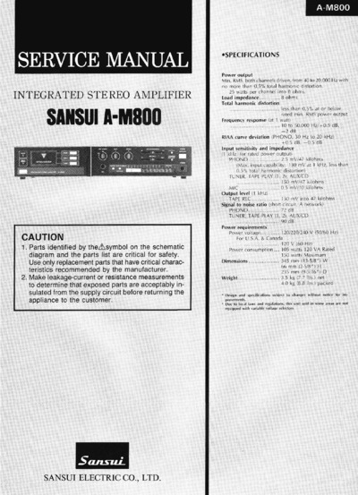 SANSUI AM-800