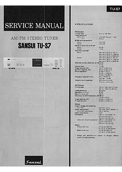SANSUI TU-S7