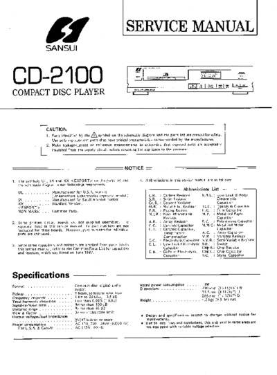 SANSUI CD-2100