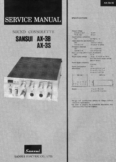 SANSUI AX-3-B