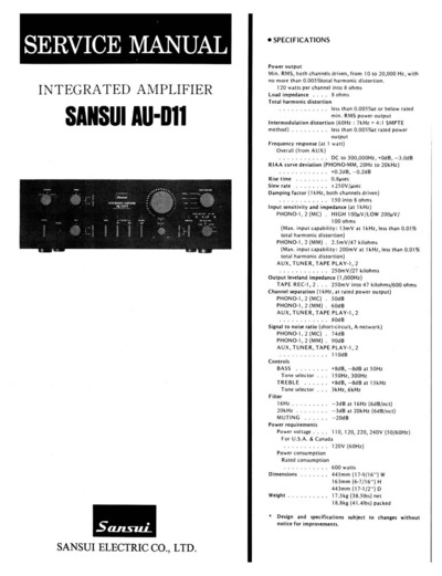 SANSUI AU-D11