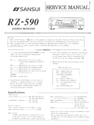 SANSUI RZ-590