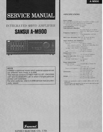 SANSUI AM-900