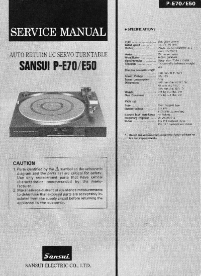 SANSUI P-E70