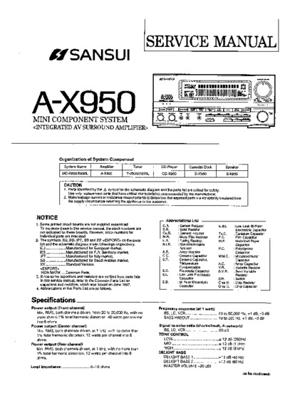 SANSUI AX-950