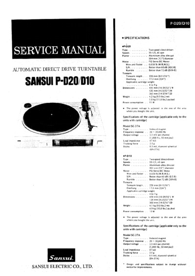 SANSUI P-D10