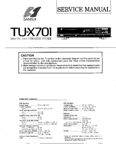 SANSUI TU-X701