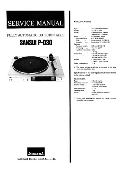 SANSUI P-D30