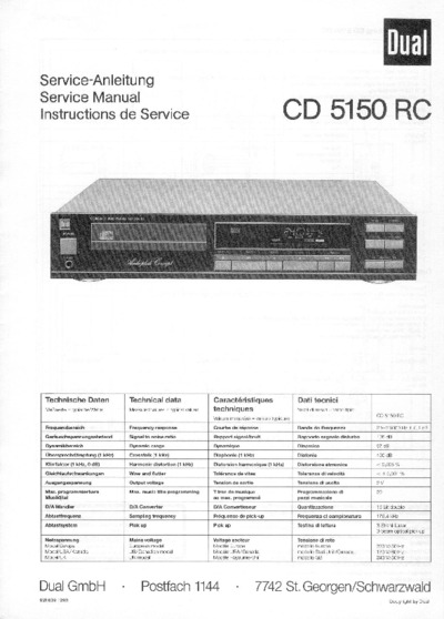 Dual CD-5150-RC