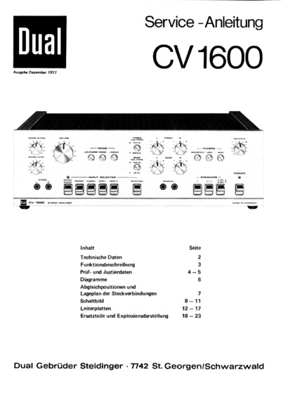 Dual CV-1600-S
