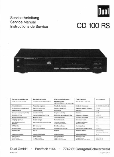 Dual CD-100-RS