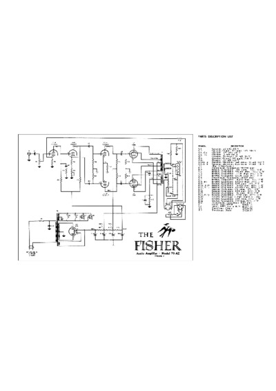 Fisher 70-A Schematic