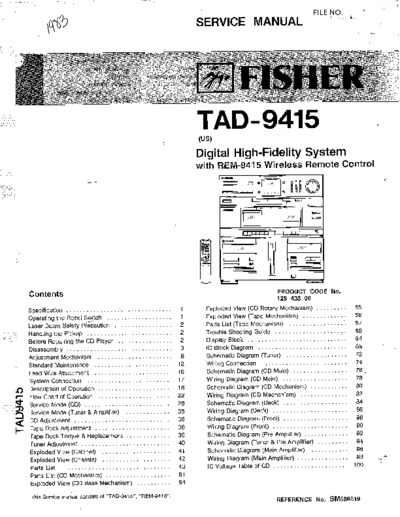 Fisher TAD-9415