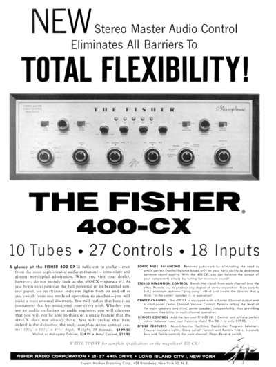 Fisher 100-CX-Article