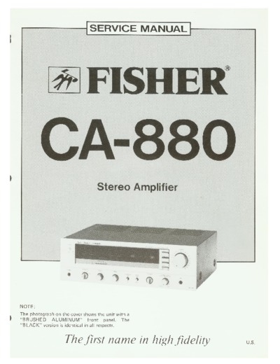 Fisher CA-880
