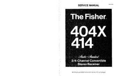Fisher 404-X