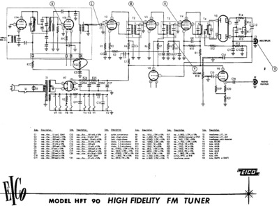 Eico HFT-90 Schematic