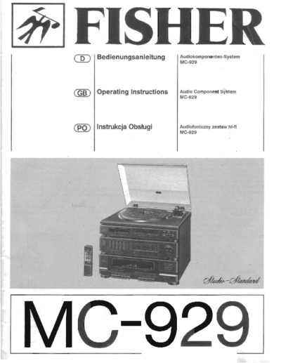 Fisher MC-929 Schematic
