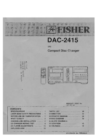 Fisher DAC-2415