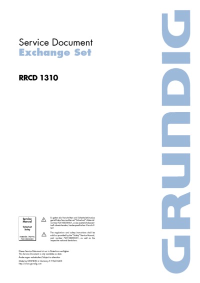 Grundig RRCD-1310