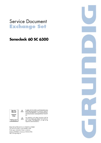 Grundig Sonoclock-60-SC-6300