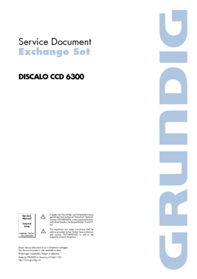 Grundig DISCALO-CCD-6300