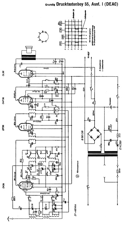 Grundig DrucktastenBoy-55 Schematic