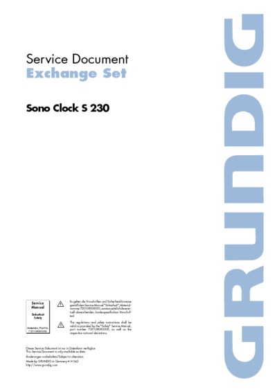 Grundig Sonoclock-S-230