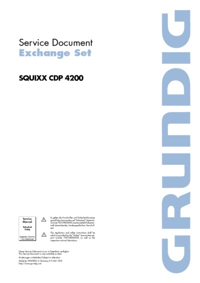 Grundig SQUIXX-CDP-4200