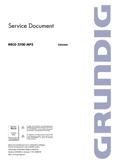 Grundig RRCD-3700-MP-3